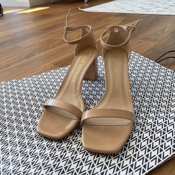 STUART WEITZMAN | NUDISTCURVE 75 BLOCK SANDAL -  BNWT - Picture 6 of 16